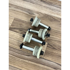 Complete Four Total Gym Roller Wheels Power platinum With All Hardware