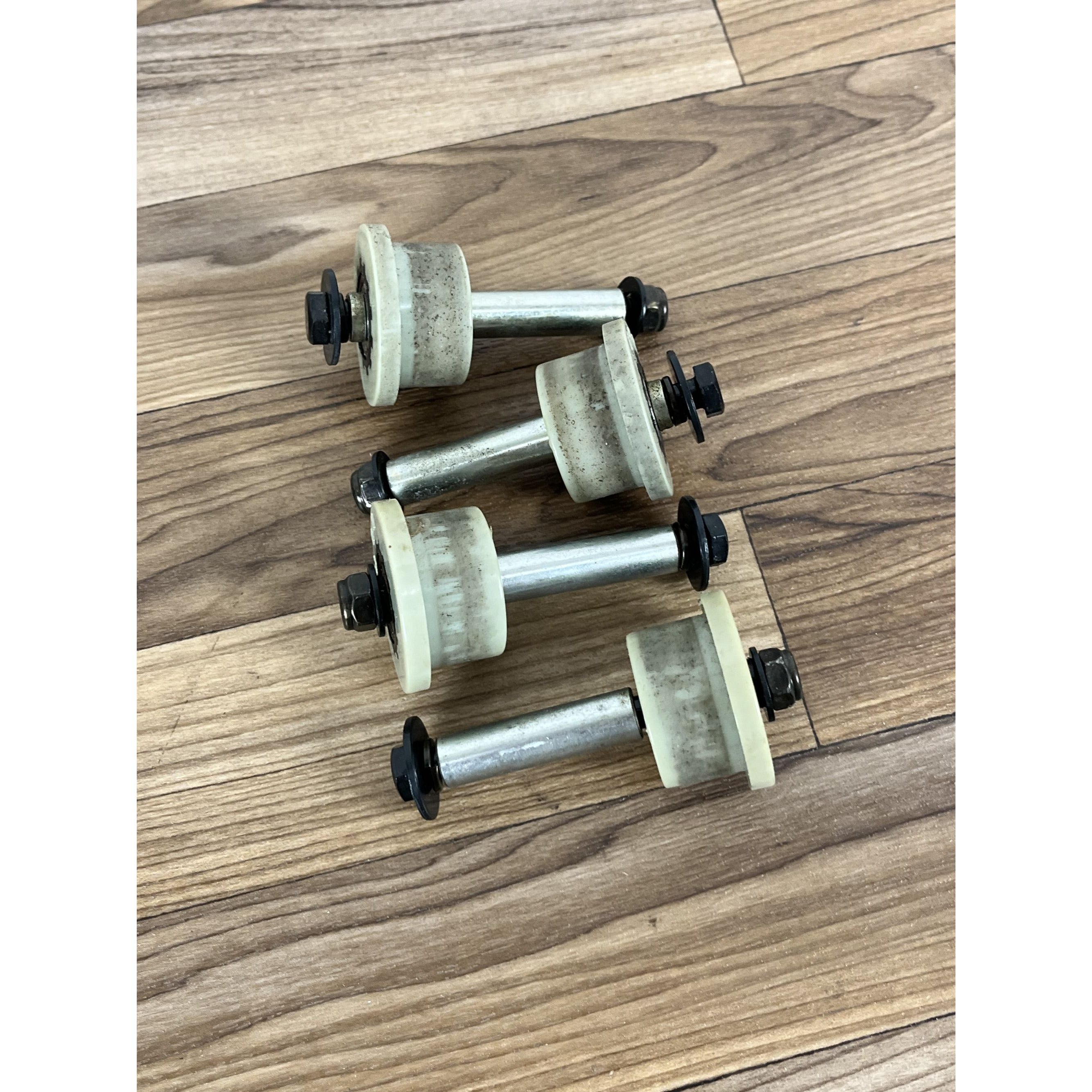 Complete Four Total Gym Roller Wheels Power platinum With All Hardware
