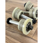 Complete Four Total Gym Roller Wheels Power platinum With All Hardware