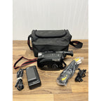 JVC GR AX230U Camcorder Bundle Charger Battery VHS Adapter Cables Case