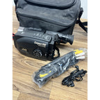 JVC GR AX230U Camcorder Bundle Charger Battery VHS Adapter Cables Case