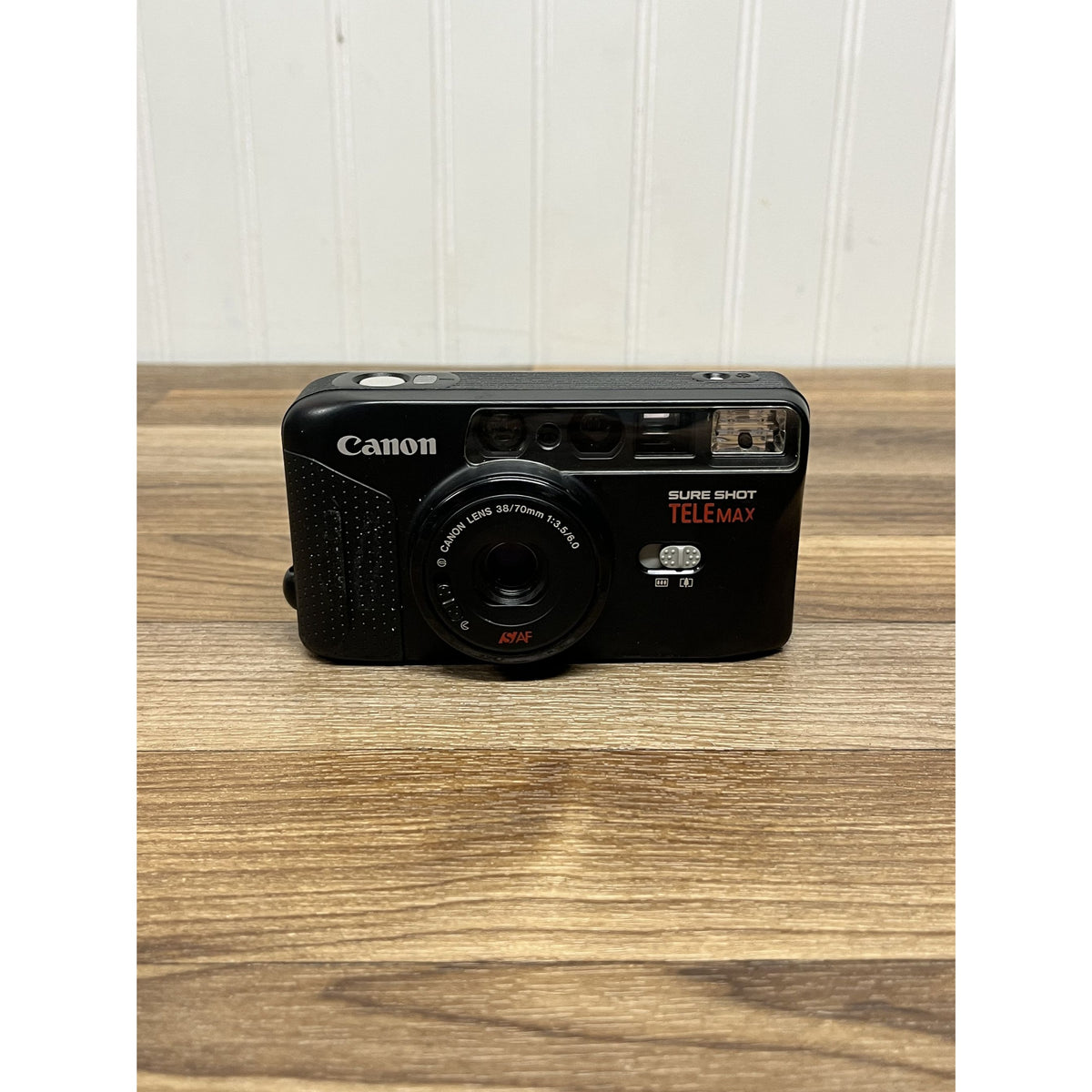 Canon Sure Shot TeleMax Date 35mm Point & Shoot Film Camera Tested Working