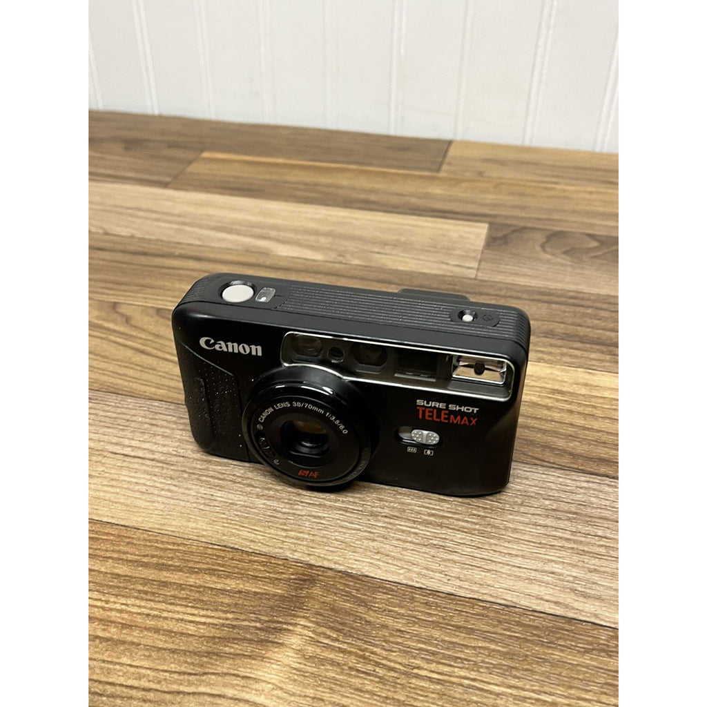 Canon Sure Shot TeleMax Date 35mm Point & Shoot Film Camera Tested Working