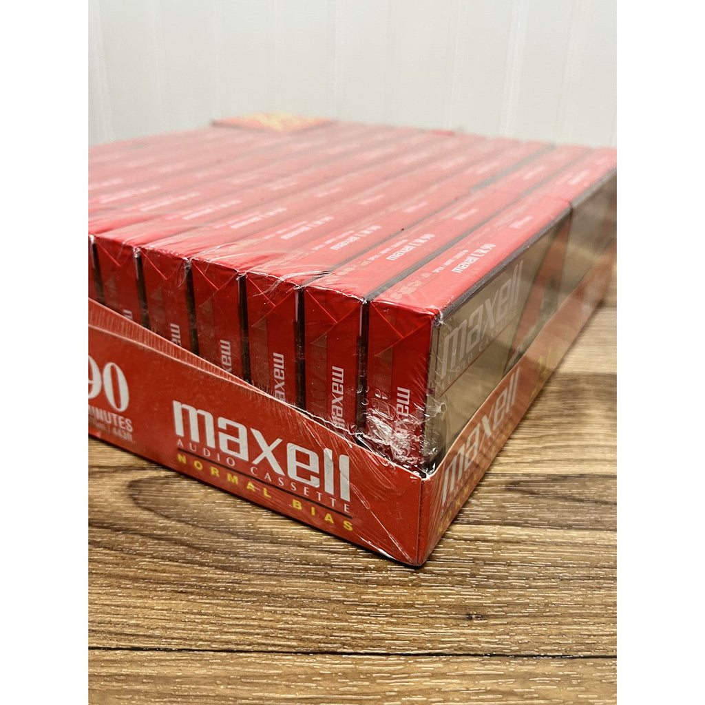 20 Maxell UR 90 Minute Blank Audio Cassette Tapes Normal Bias NEW SEALED! Lot
