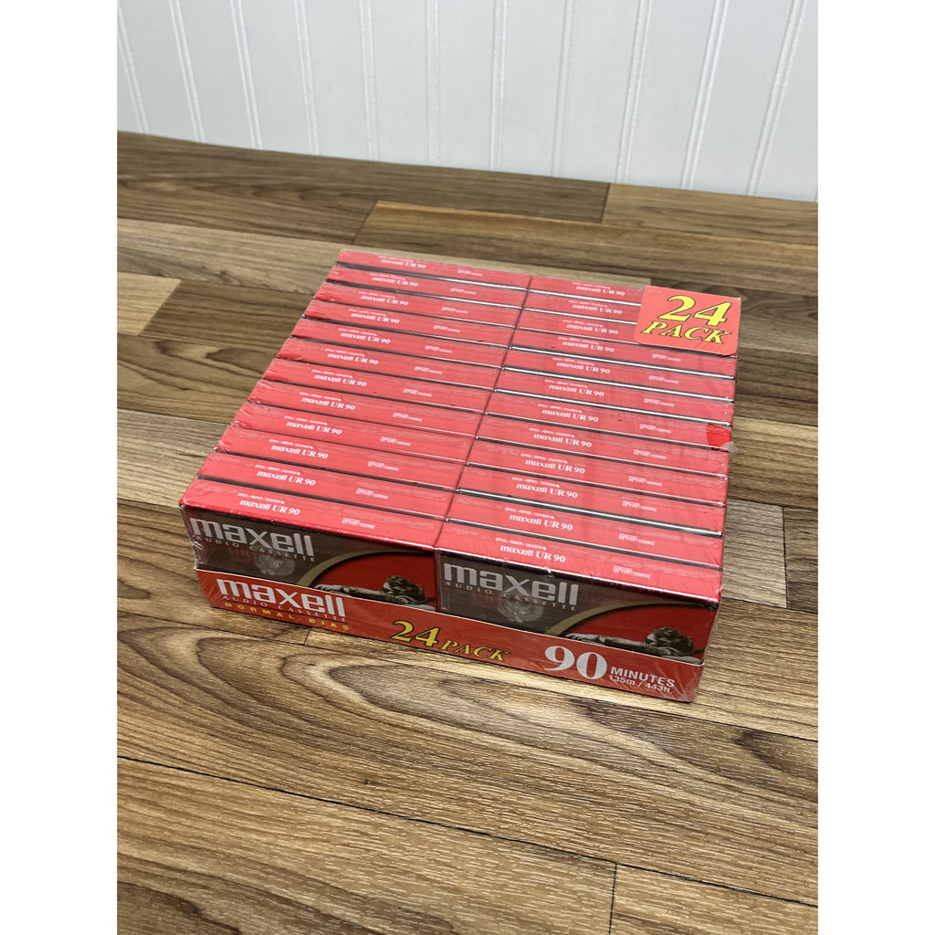 20 Maxell UR 90 Minute Blank Audio Cassette Tapes Normal Bias NEW SEALED! Lot