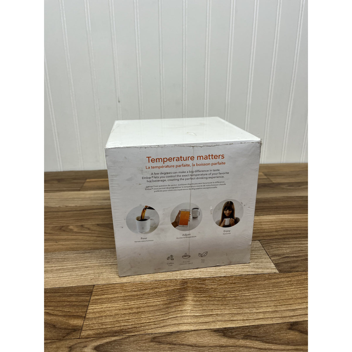 Ember Smart Mug 10oz White Heated Coffee Cup Temperature Control New Sealed