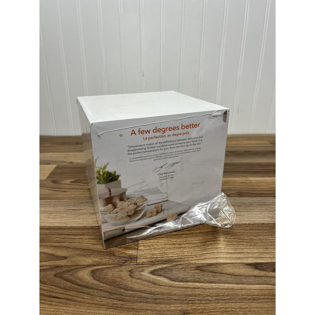Ember Smart Mug 10oz White Heated Coffee Cup Temperature Control New Sealed
