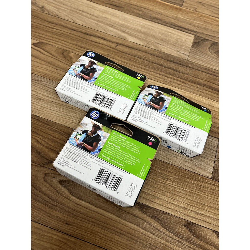 3PK Genuine HP 952XL High Yield Color Inks Cartridges OfficeJet 8210 8720 8730