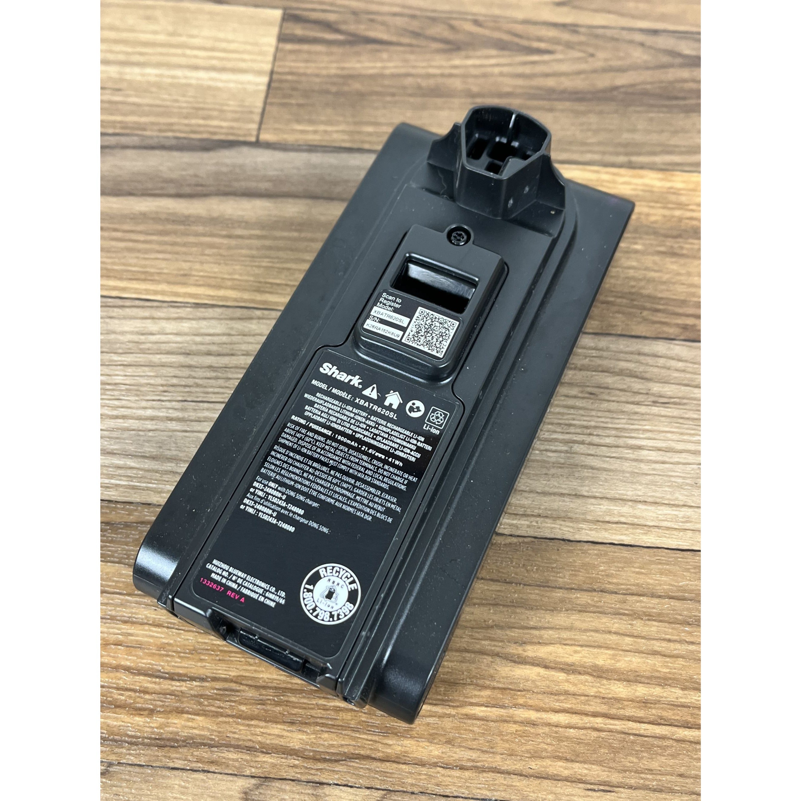 Shark Vacuum XBATR620SL Battery Replacement IZ540H, IZ562H, UZ565H
