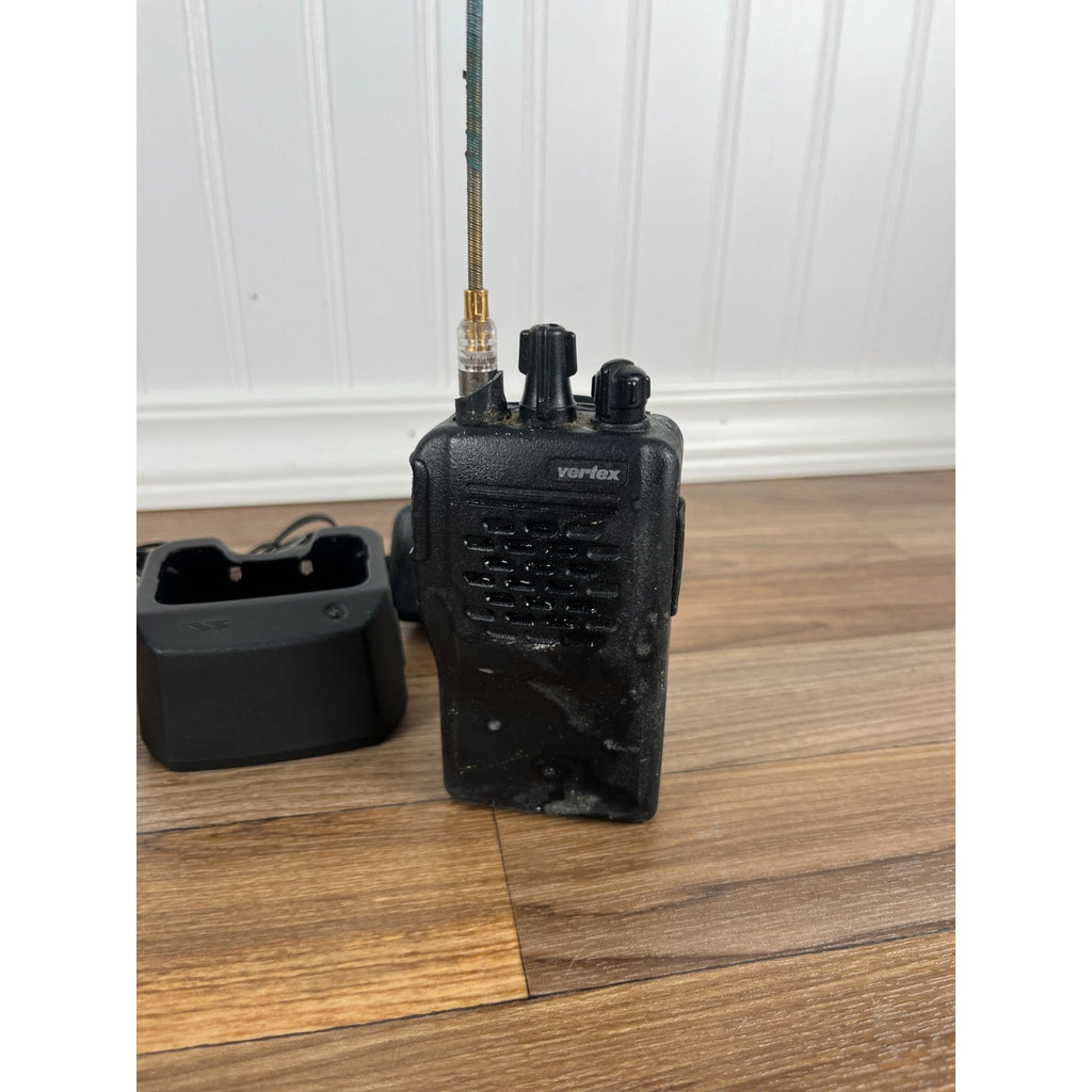 LOT OF 2 VERTEX Walkie Talkies With One Base PARTS UNTESTED