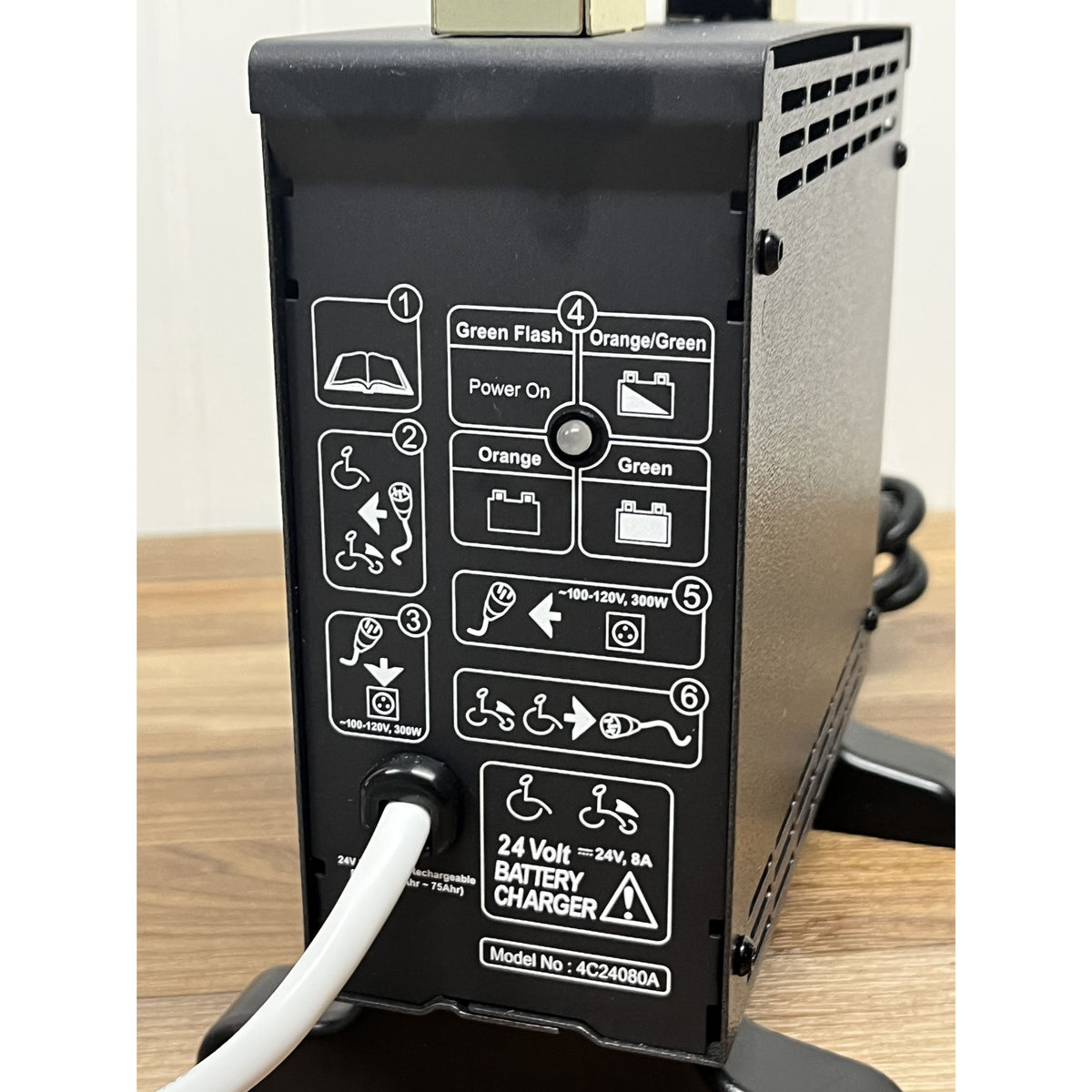 Invacare/Pride/Quantum 8 Amp 24 Volt Power For Battery Charger 4C24080A