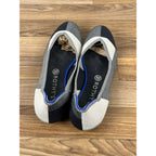 Rothy’s The Flat Captoe Plaid Ballet Flats Shoes Black & White Size 9.5
