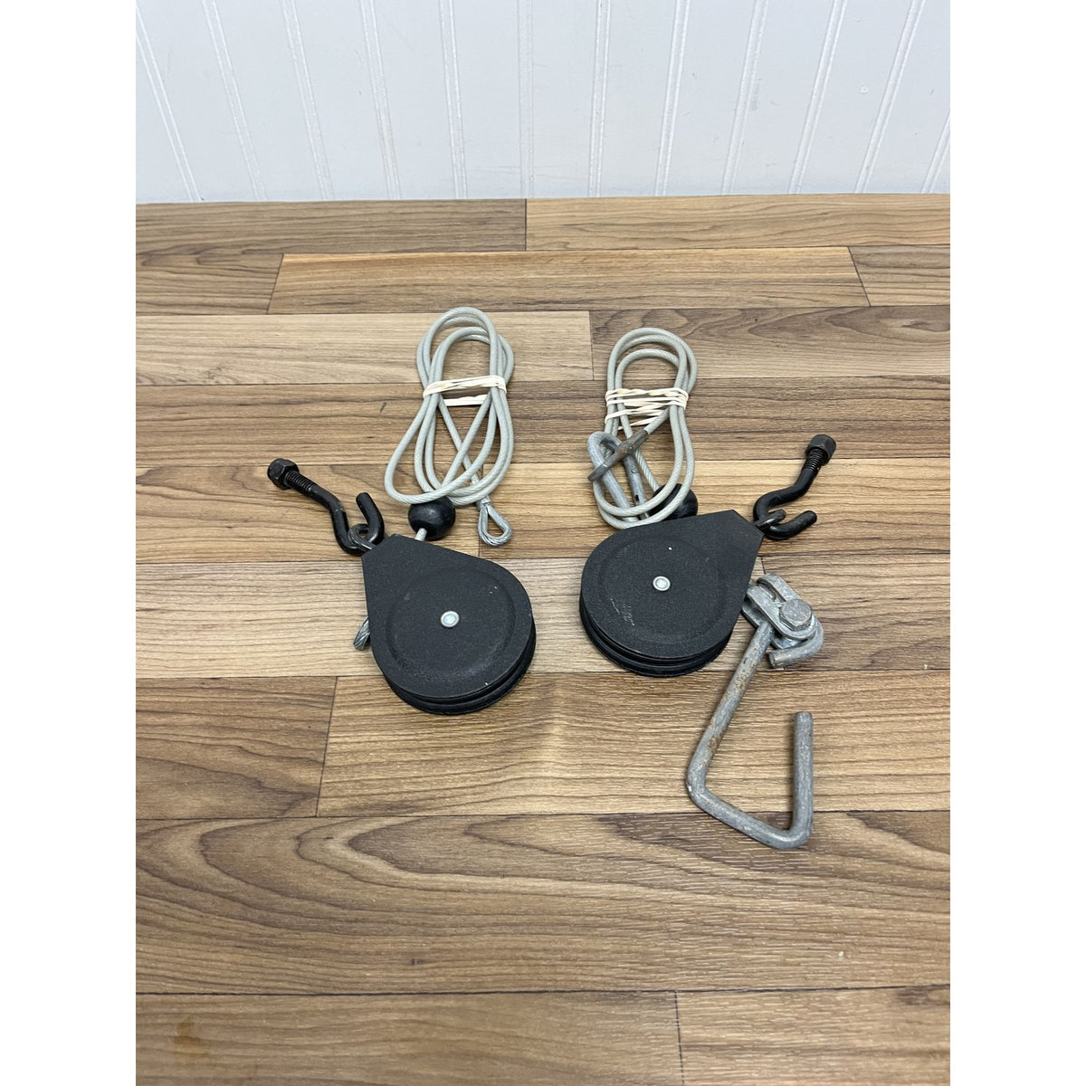 2 Bowflex Power Pro Rod Cables with Hooks and Pulleys
