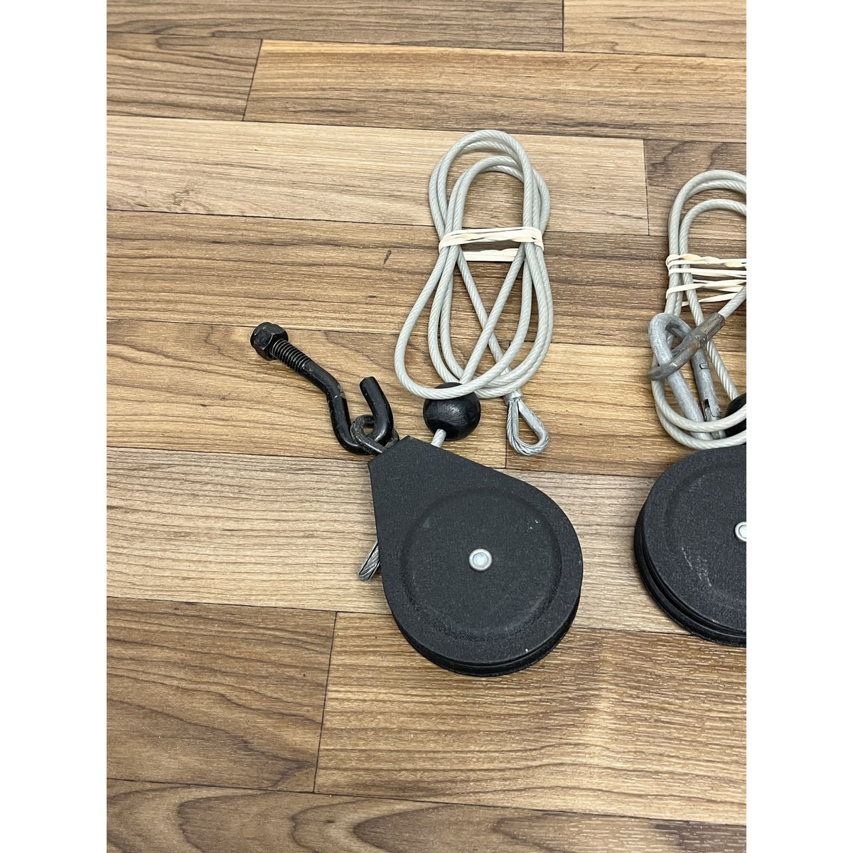 2 Bowflex Power Pro Rod Cables with Hooks and Pulleys