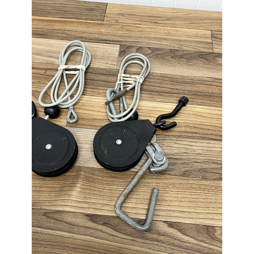 2 Bowflex Power Pro Rod Cables with Hooks and Pulleys