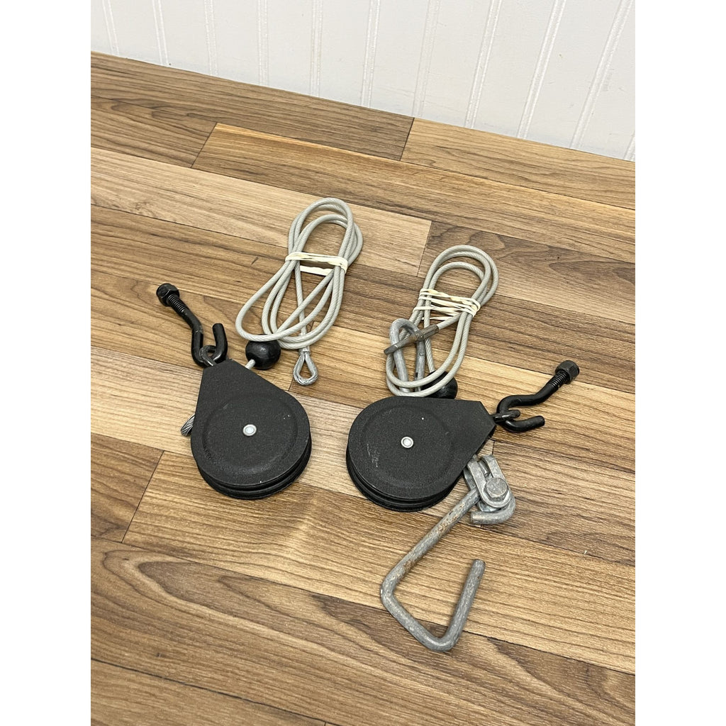 2 Bowflex Power Pro Rod Cables with Hooks and Pulleys