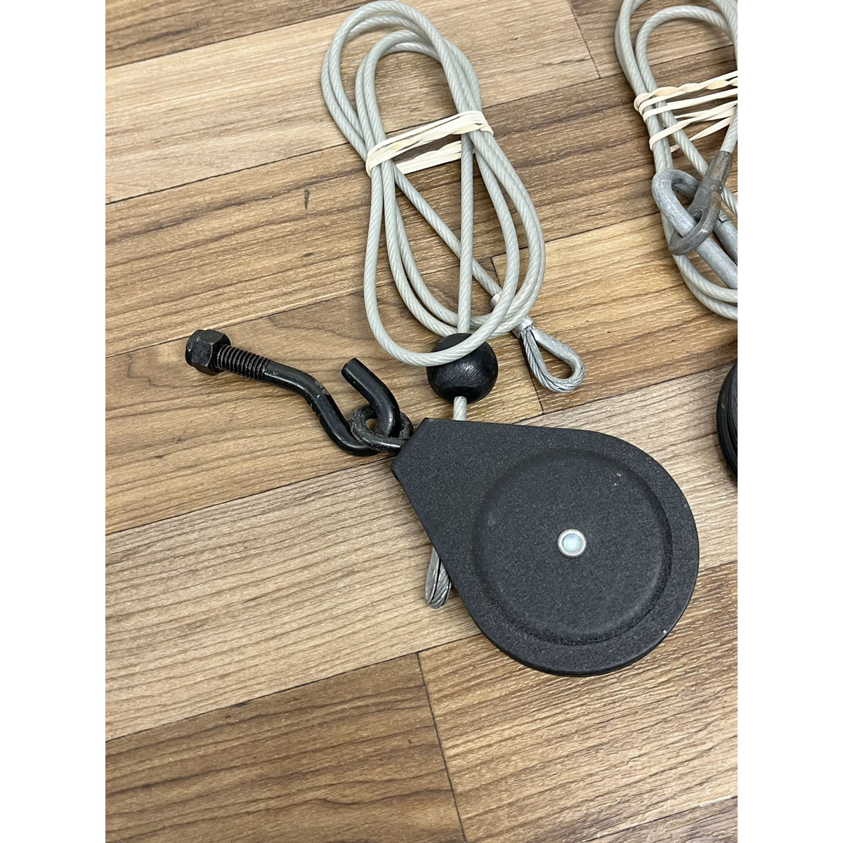 2 Bowflex Power Pro Rod Cables with Hooks and Pulleys