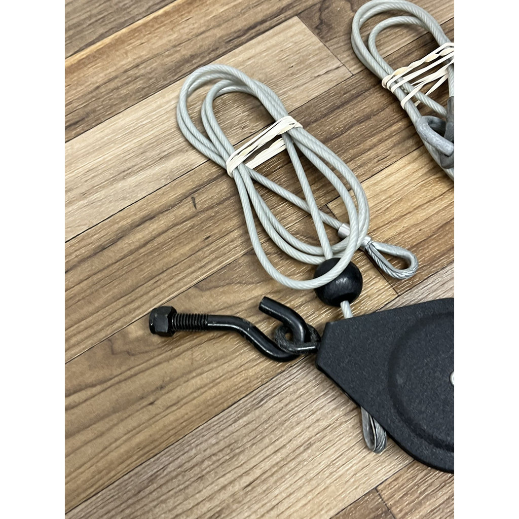 2 Bowflex Power Pro Rod Cables with Hooks and Pulleys