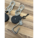 2 Bowflex Power Pro Rod Cables with Hooks and Pulleys