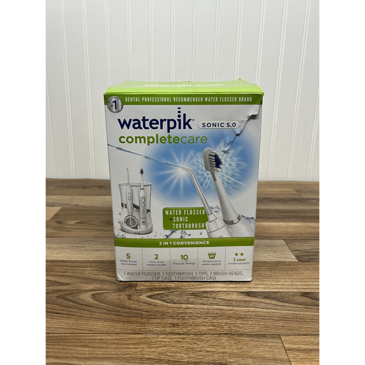 Waterpik Completecare Sonic 5.0 Water Flosser & Electric Toothbrush White Open Box