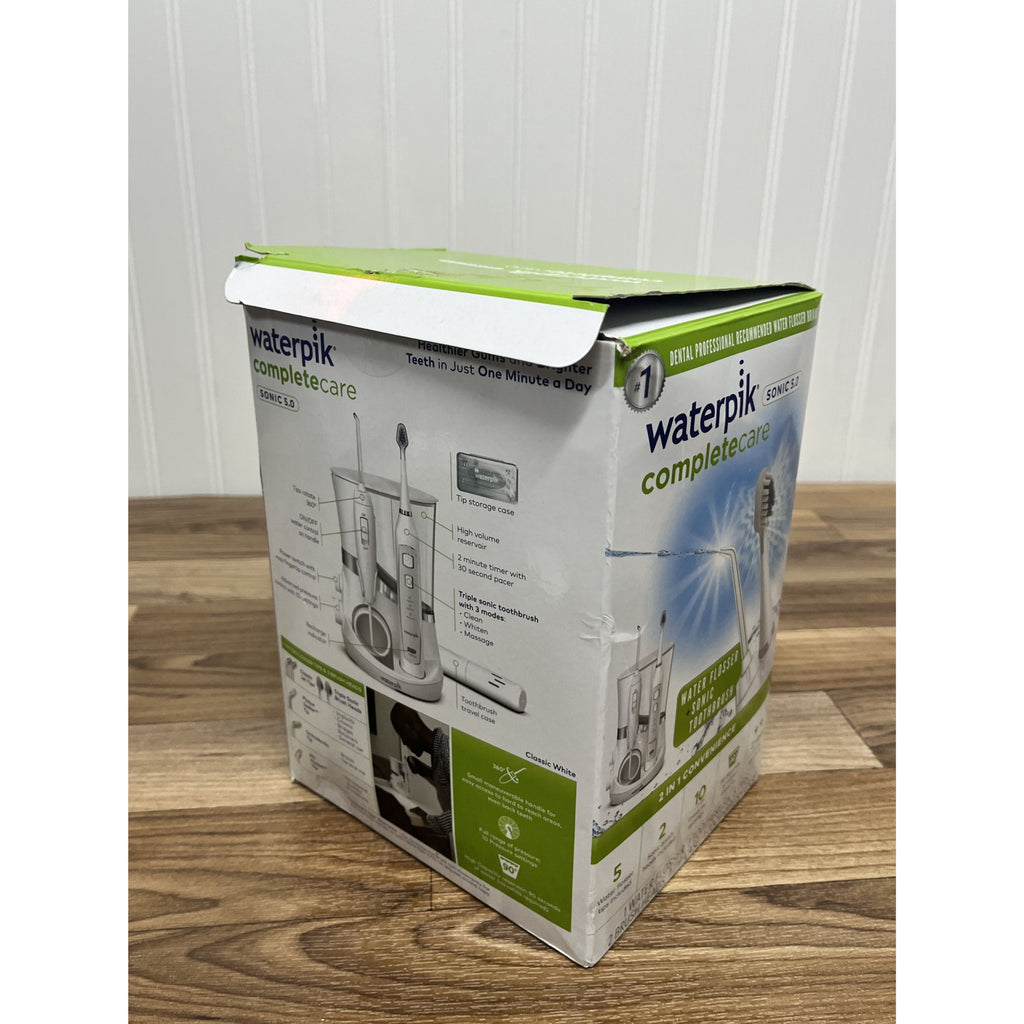 Waterpik Completecare Sonic 5.0 Water Flosser & Electric Toothbrush White Open Box