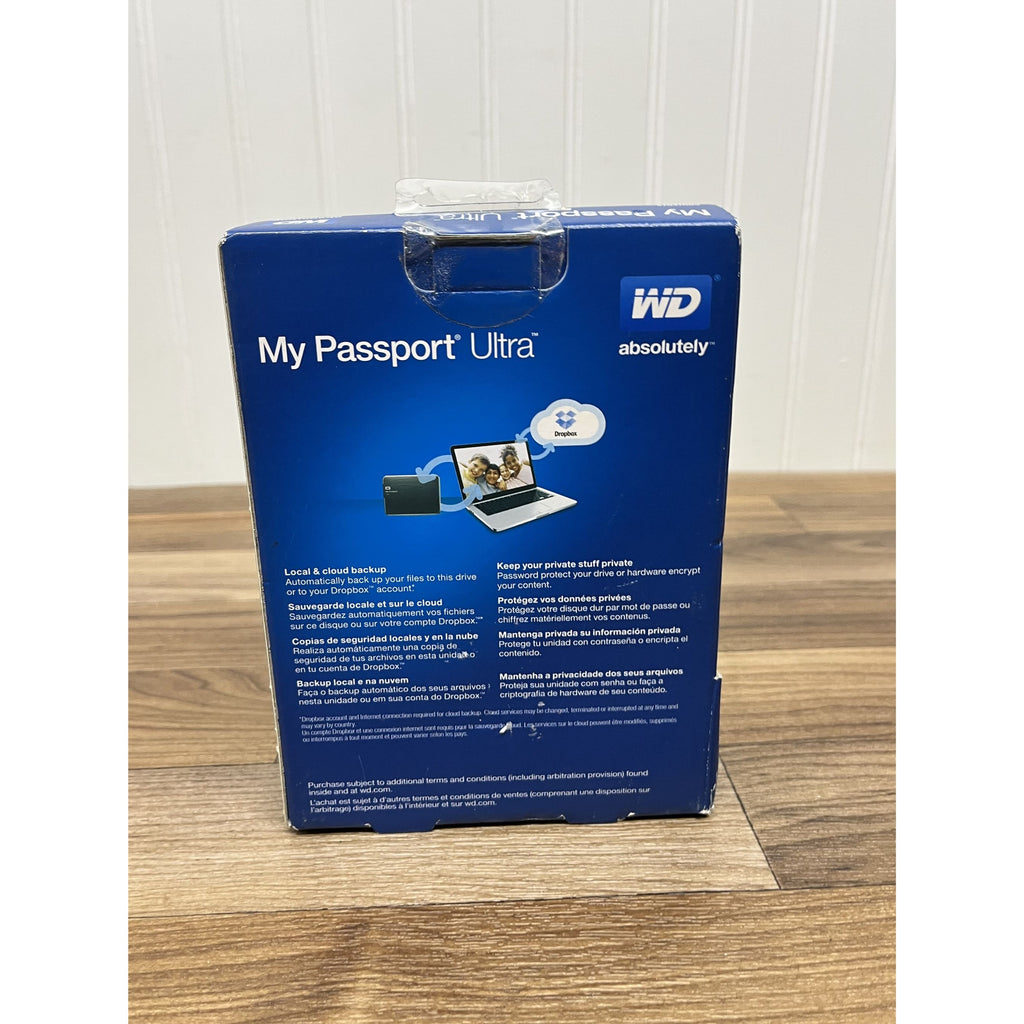 WD My Passport Ultra 1TB Portable External Hard Drive USB WDBZFP0010BBK NEW