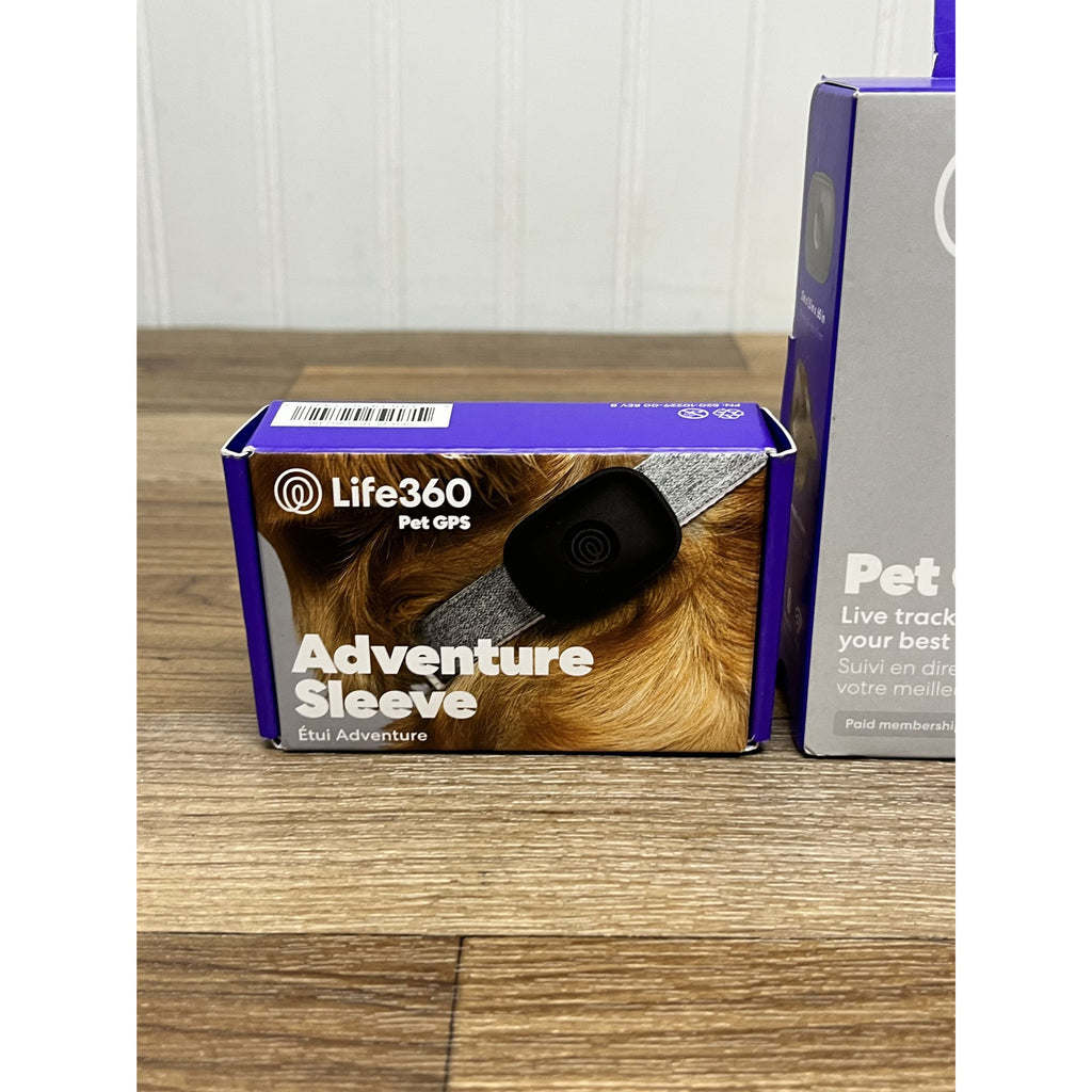 Life360 Pet GPS Tracker Live Tracking for Dog Cat Collar w/ Adventure Sleeve NEW