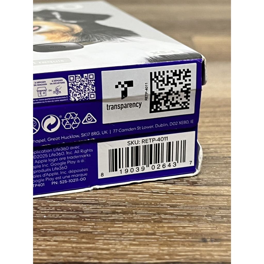 Life360 Pet GPS Tracker Live Tracking for Dog Cat Collar w/ Adventure Sleeve NEW