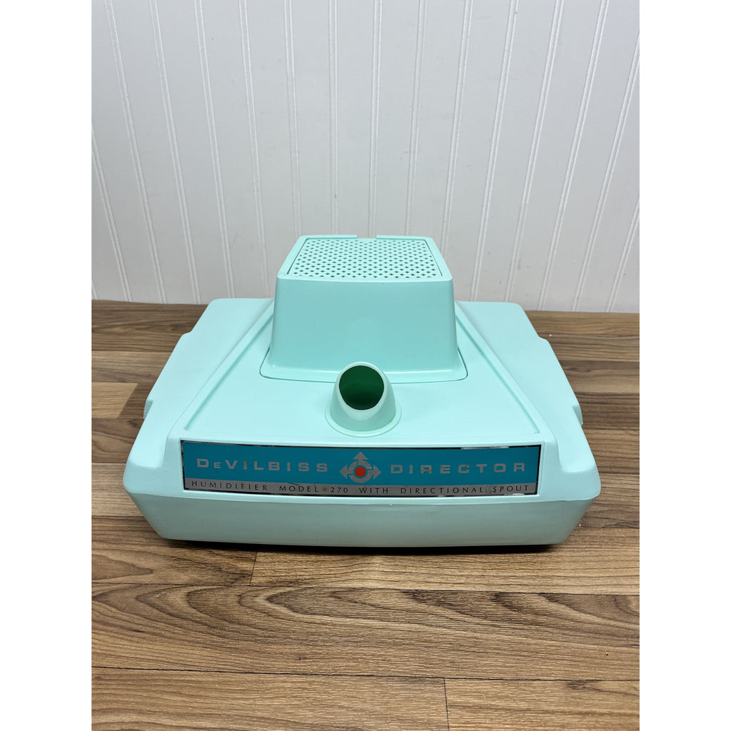 DeVilbiss Director Humidifier Cool Mist Model 270 Turquoise Mint Green Vintage