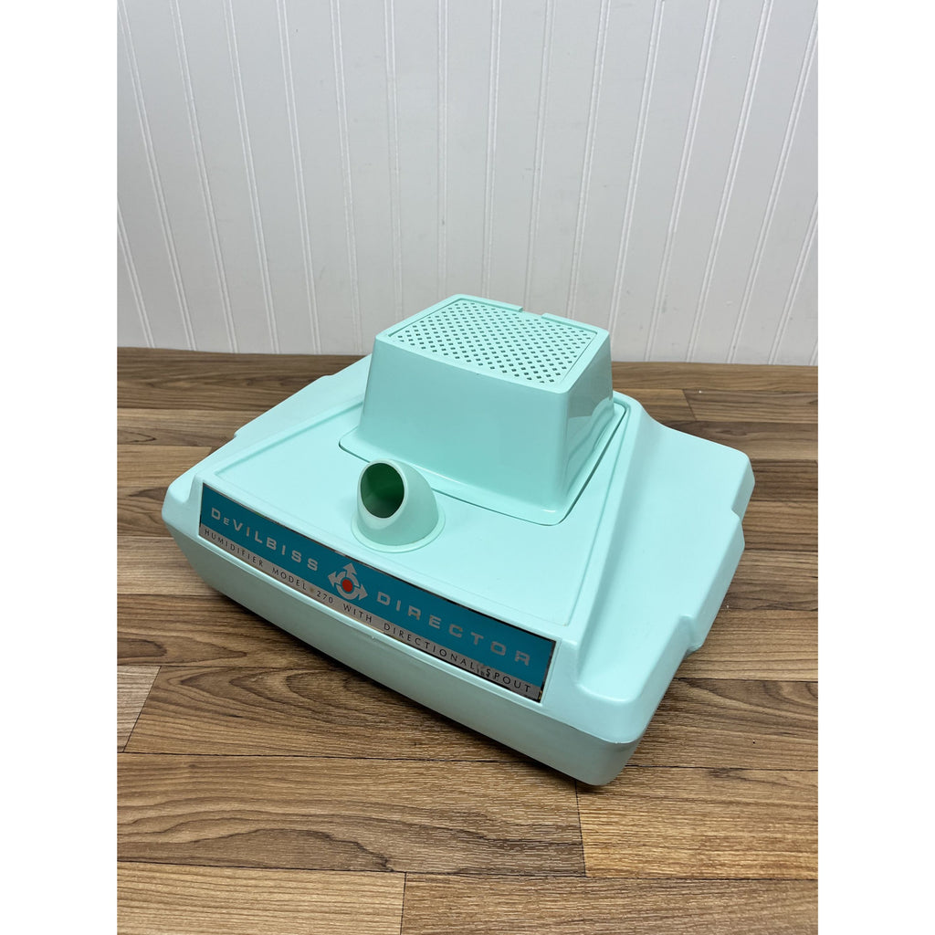 DeVilbiss Director Humidifier Cool Mist Model 270 Turquoise Mint Green Vintage