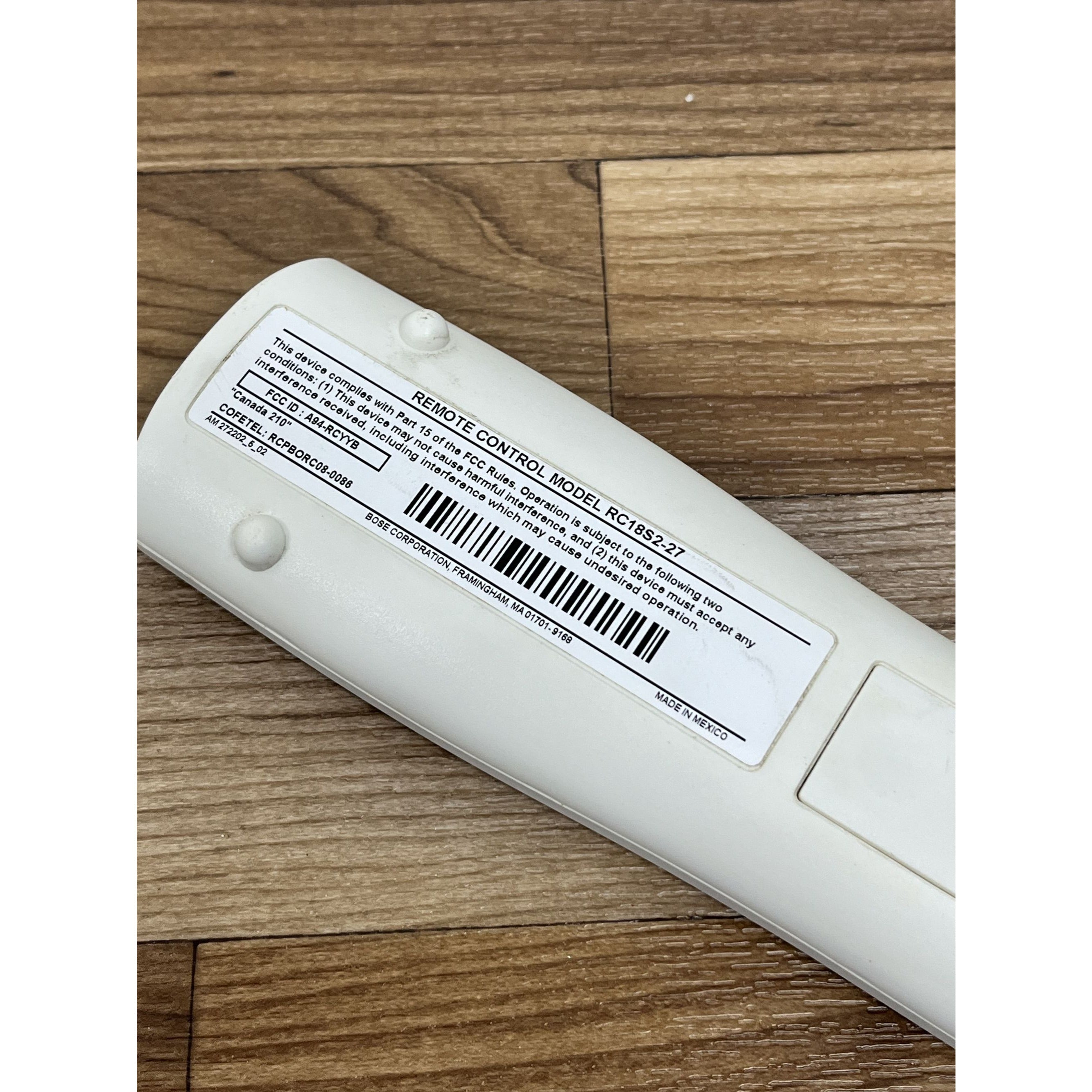 GENUINE OEM BOSE RC38T1-27 Remote Control For Lifestyle AV38/AV48