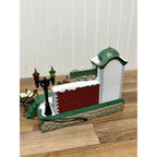 New Bright Holiday Express DILLARDS Reindeer MUSICAL CLOCK TOWER TRAIN STATION