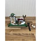 New Bright Holiday Express DILLARDS Reindeer MUSICAL CLOCK TOWER TRAIN STATION