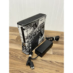 Microsoft Xbox 360 S 1439 Skulls Wrap Home Console With Power Adapter