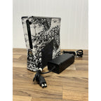 Microsoft Xbox 360 S 1439 Skulls Wrap Home Console With Power Adapter