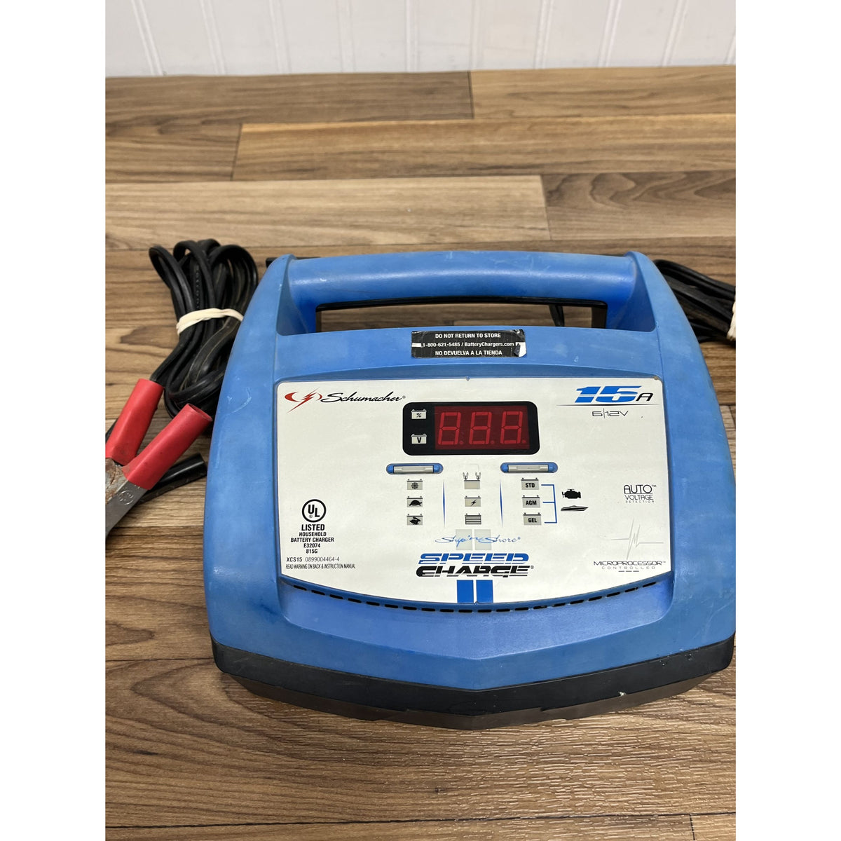 Schumacher XCS15 Ship ‘N Shore 15 AMP Speed Automatic Battery Charger 6V/ 12V
