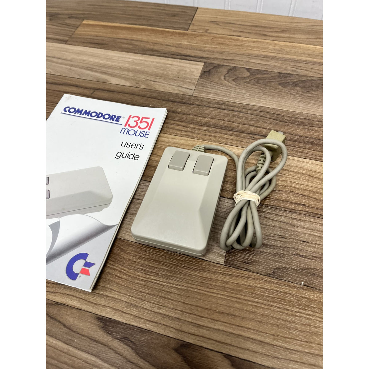 Vintage Commodore 1351 Mouse With Utility Disc, Lot And Manual