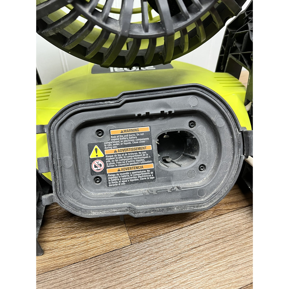 Ryobi PMF01ID 18v Bucket Top Misting Jobsite Fan