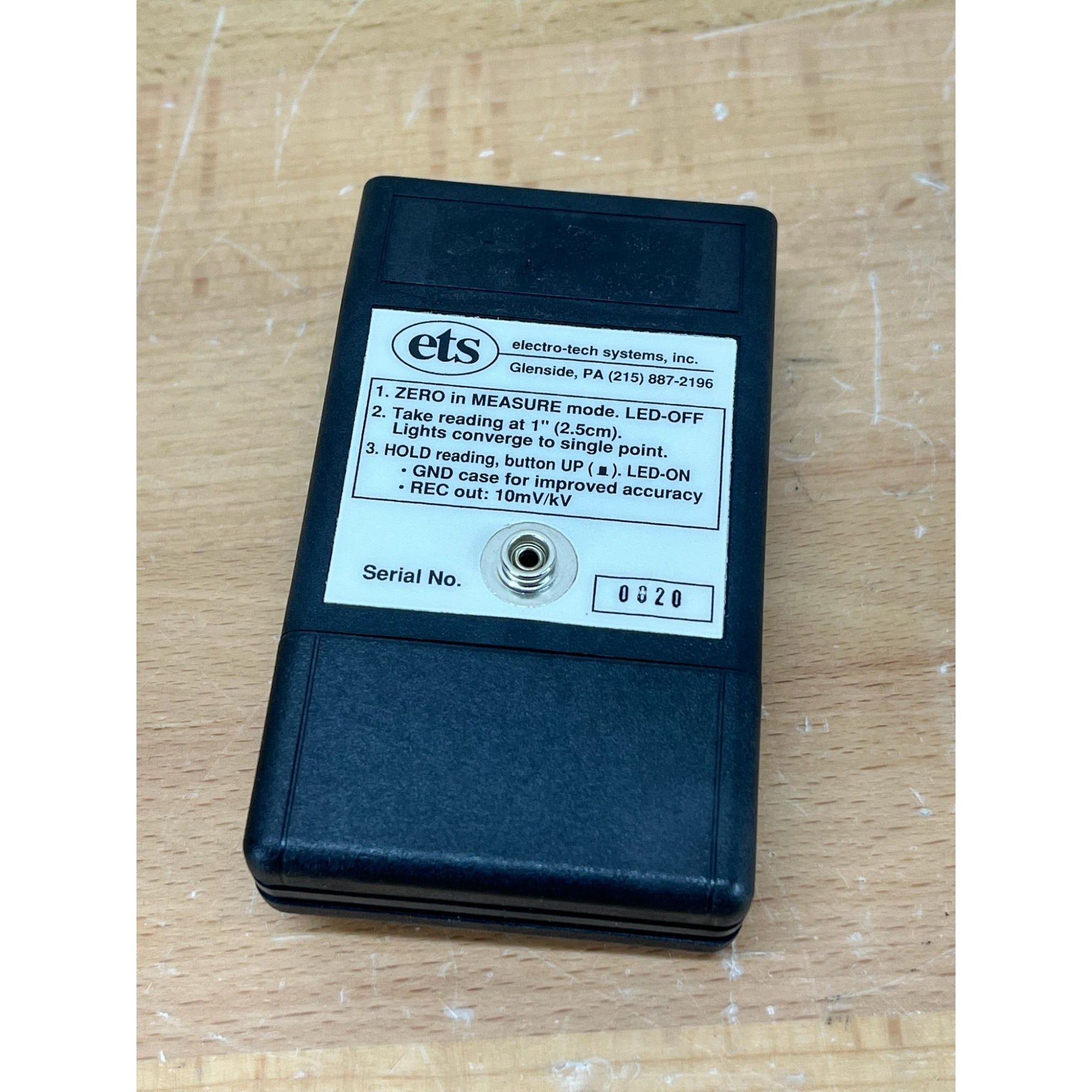 ETS Model 212 Static Meter In Case Electro Tech 212