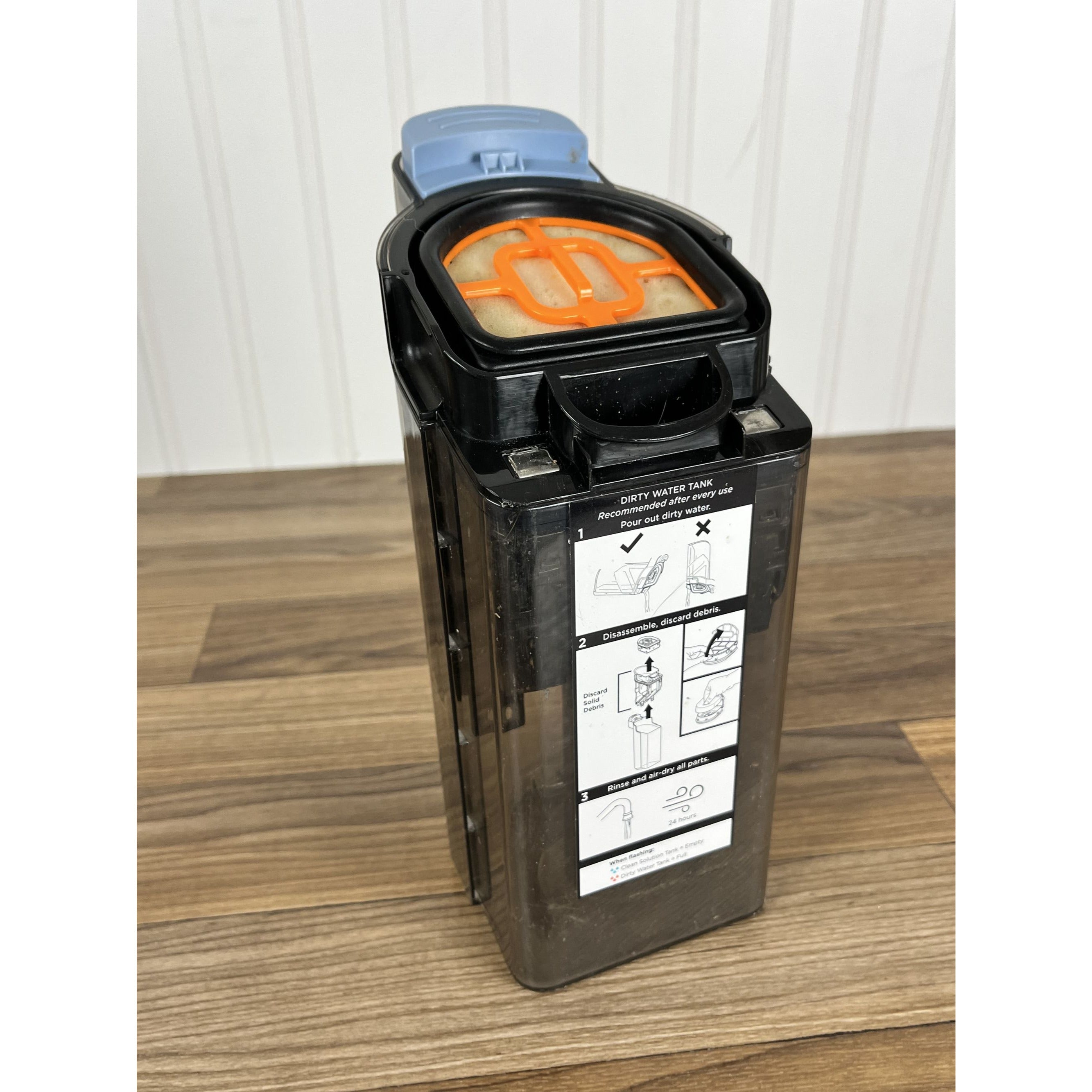 Genuine Dirty Water Tank Cup & Filter- Shark HydroVac XL WD100 WD201 WD160 AW201