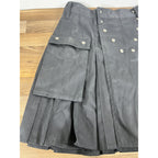 Utilikilts Black Tactical Cargo Kilt 33 Pants 35 Kilt Black 23" Long USA Made