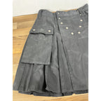 Utilikilts Black Tactical Cargo Kilt 33 Pants 35 Kilt Black 23" Long USA Made
