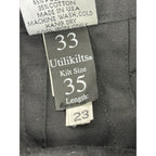 Utilikilts Black Tactical Cargo Kilt 33 Pants 35 Kilt Black 23" Long USA Made