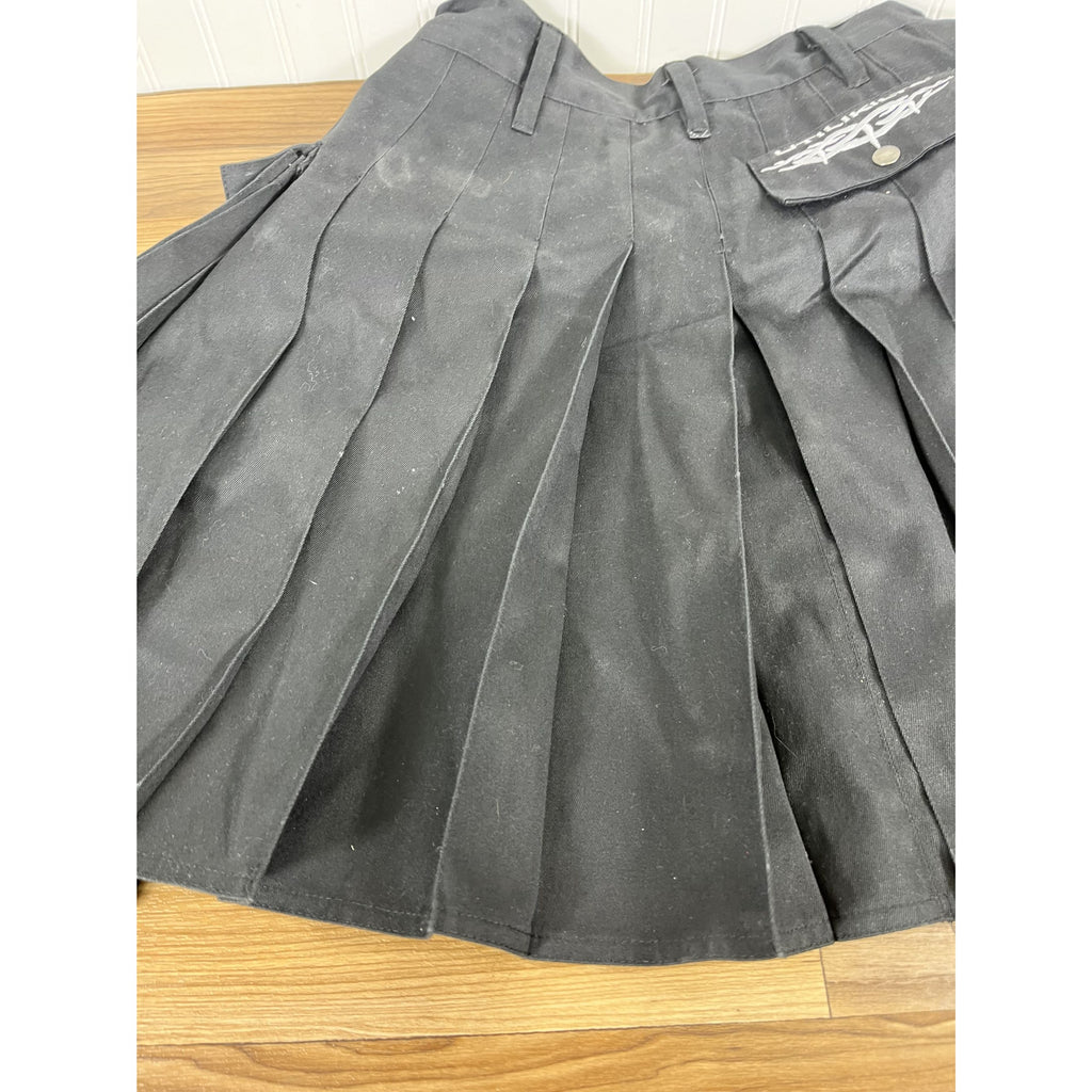 Utilikilts Black Tactical Cargo Kilt 33 Pants 35 Kilt Black 23" Long USA Made