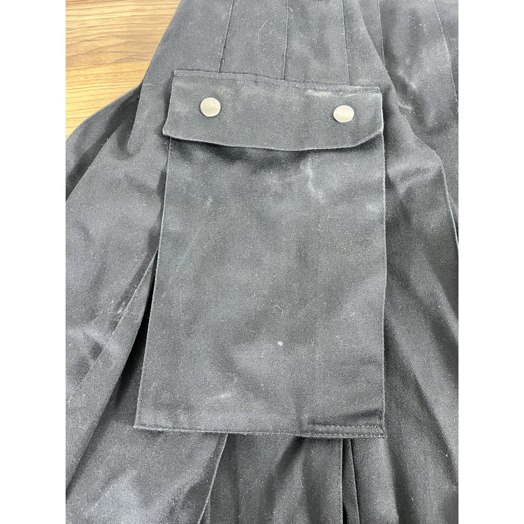 Utilikilts Black Tactical Cargo Kilt 33 Pants 35 Kilt Black 23" Long USA Made