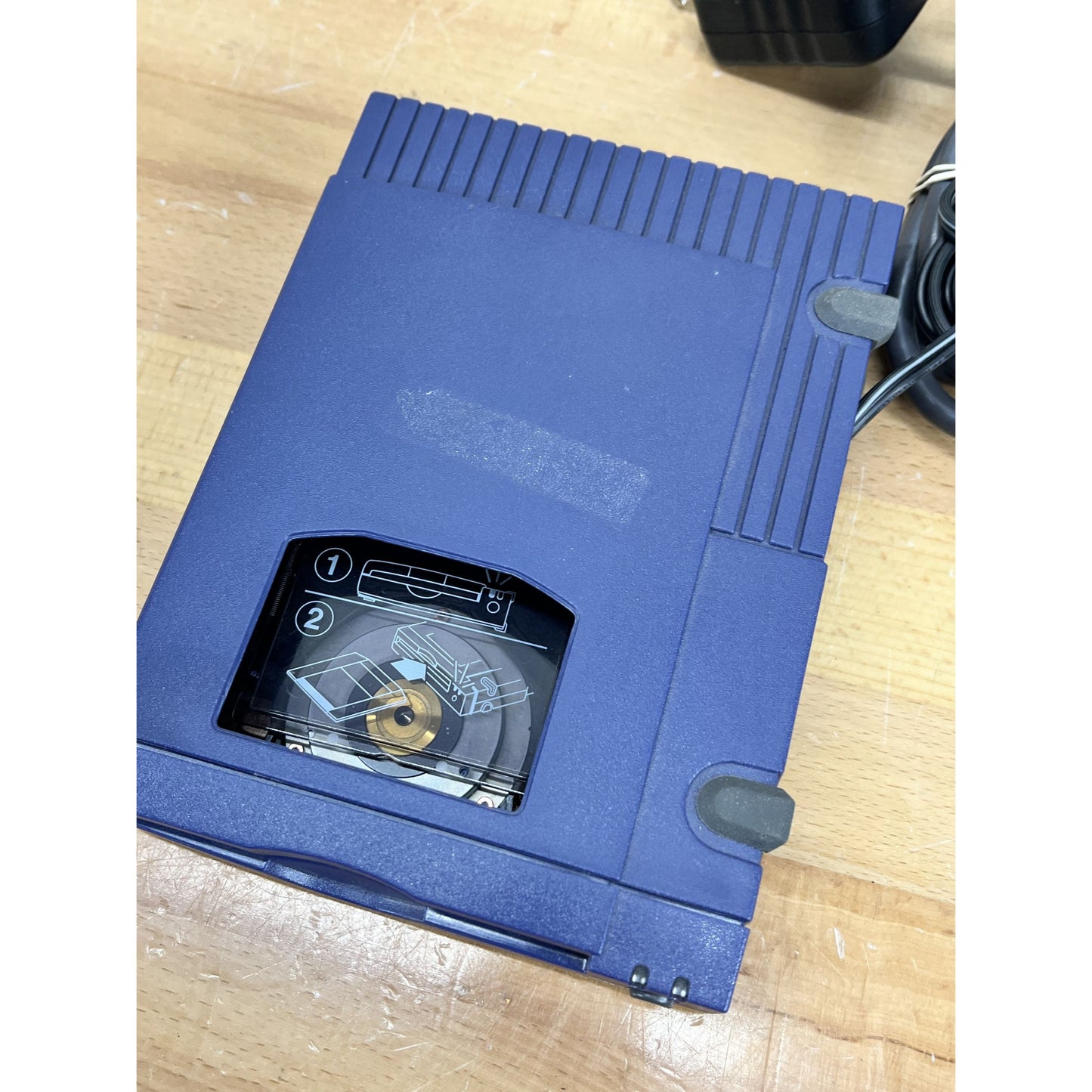 READ Iomega Zip 100 Z100S2 Drive External With AC Adapter & Parallel Cable