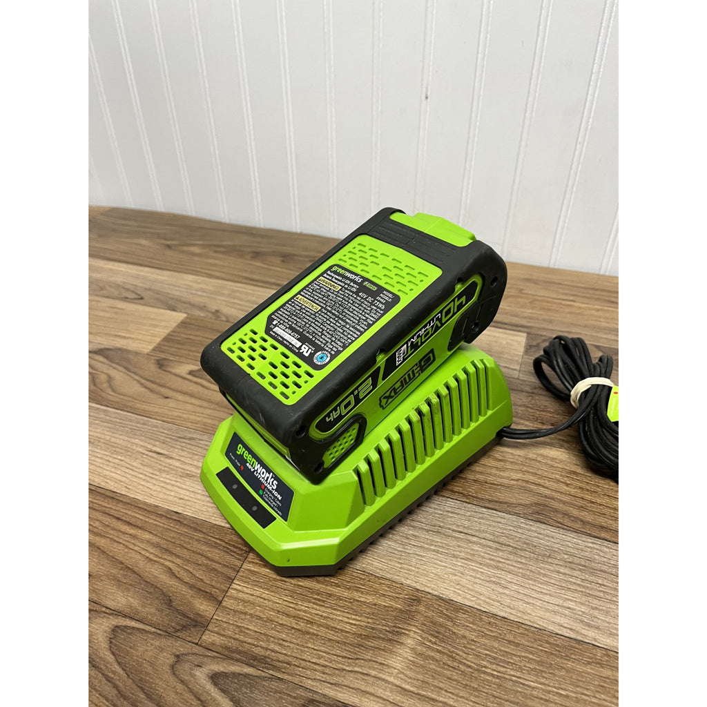 2.0Ah For Greenworks 40V Lithium G-MAX Battery And Charger 29462