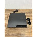 PARTS, AS IS - Sony Playstation 3 PS3 Slim 120GB CECH-3001B - CONSOLE, Cable