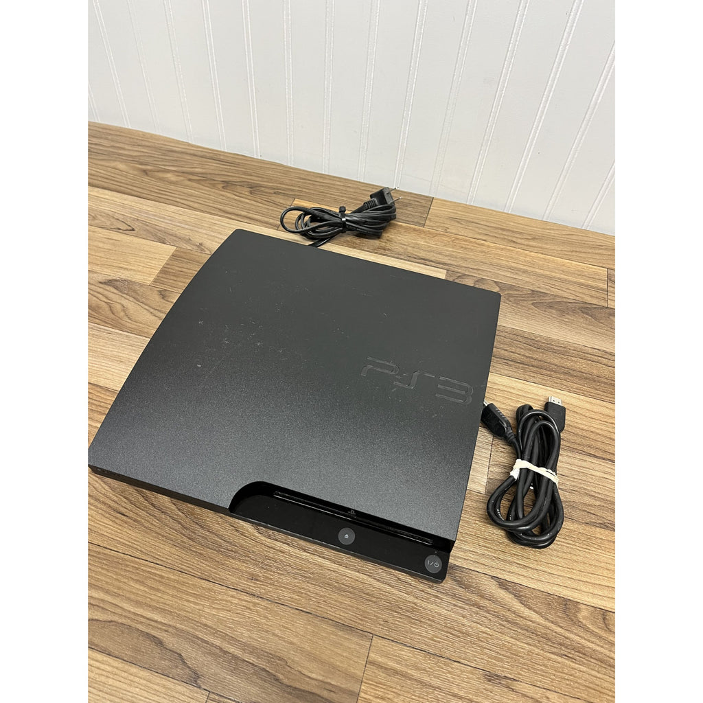 PARTS, AS IS - Sony Playstation 3 PS3 Slim 120GB CECH-3001B - CONSOLE, Cable