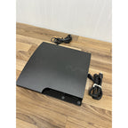 PARTS, AS IS - Sony Playstation 3 PS3 Slim 120GB CECH-3001B - CONSOLE, Cable